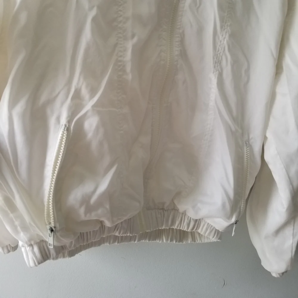 Vintage Chemise Lacoste White Bomber Jacket Medium